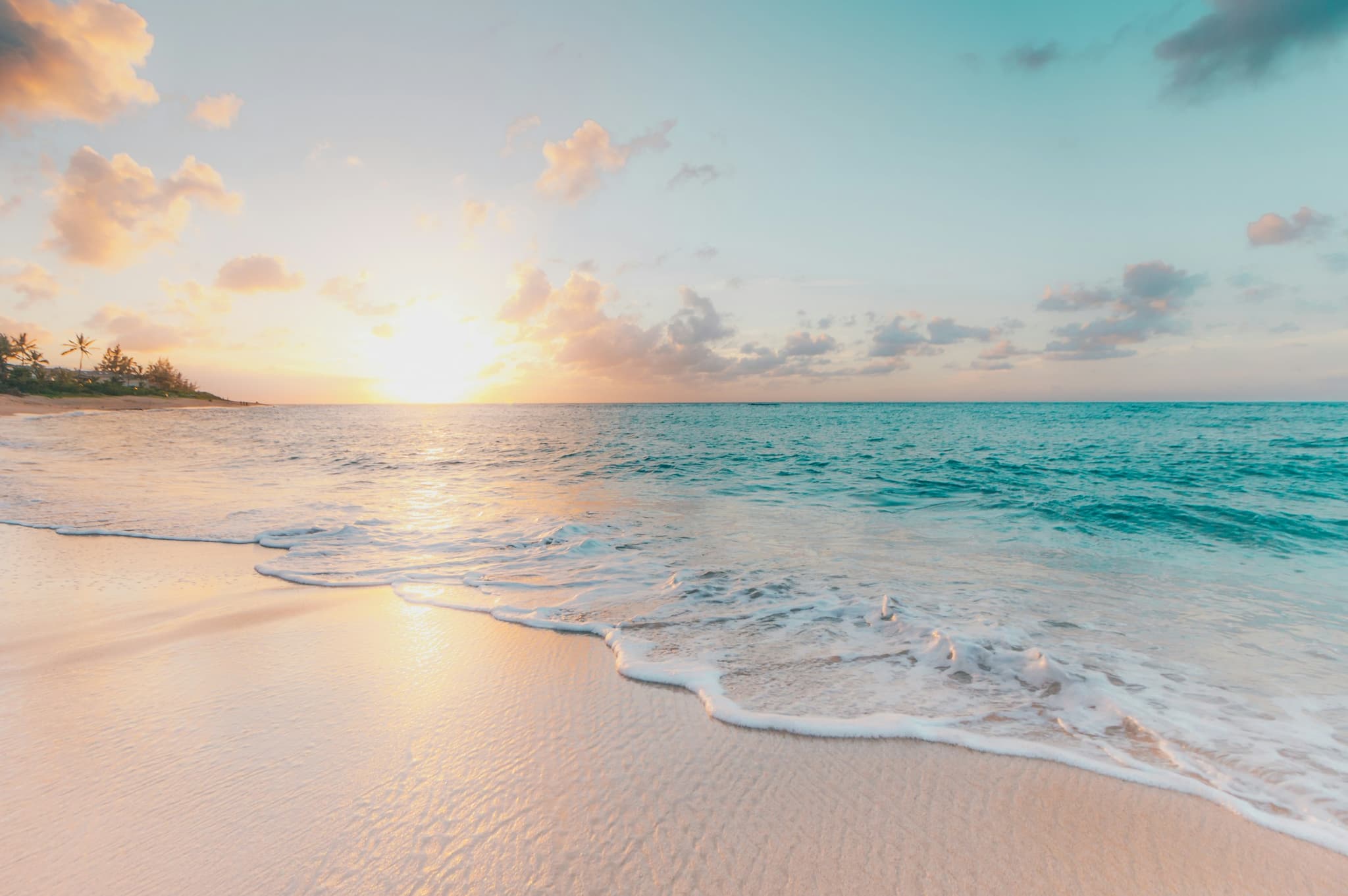 Coastal destination atmosphere at dusk